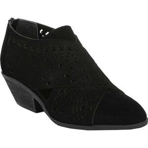 Carlos by Carlos Santana Miranda Leather Suede Ankle Bootie Size 8 Women